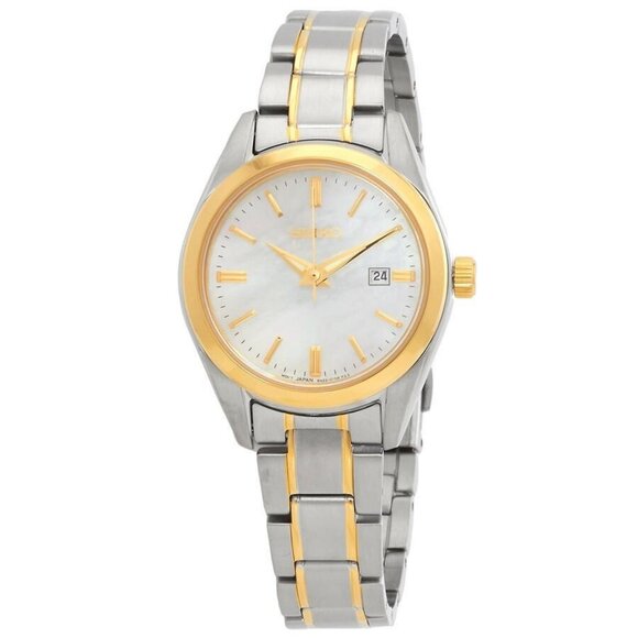 NWT Seiko Fashion Ladies Quartz Steel Authentic Watch - Picture 1 of 3